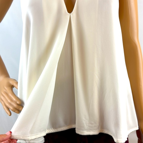 Rebecca Minkoff Cream Strappy High Fashion Sexy Camisole Semisheer Layer… - Picture 8 of 11